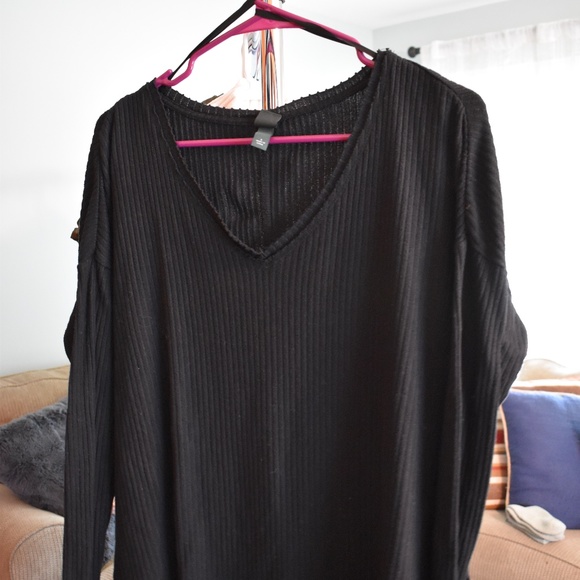 Women's Small Two Textured Loungewear Long Sleeve by Wild Fable - Picture 4 of 4